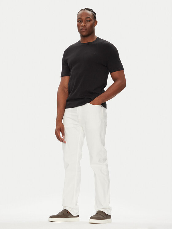 Calvin Klein Calvin Klein T-Shirt Supima LV04LC333G Czarny Regular Fit
