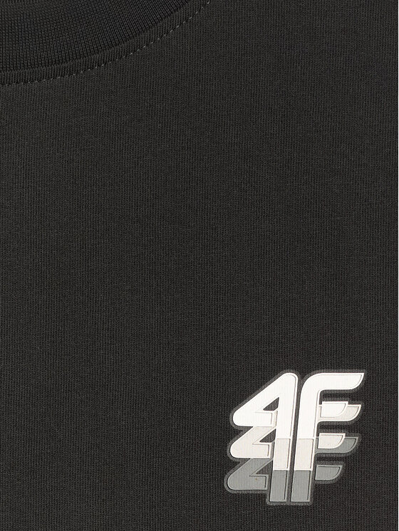 4F 4F T-Shirt COMMERCIAL 4 Czarny Regular Fit