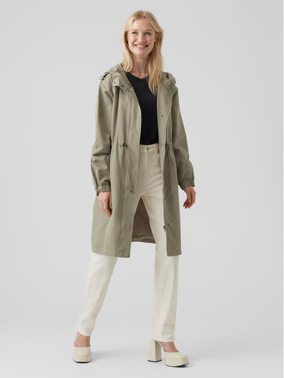 Vero Moda Vero Moda Parka Pernille Alison 10282329 Zielony Regular Fit