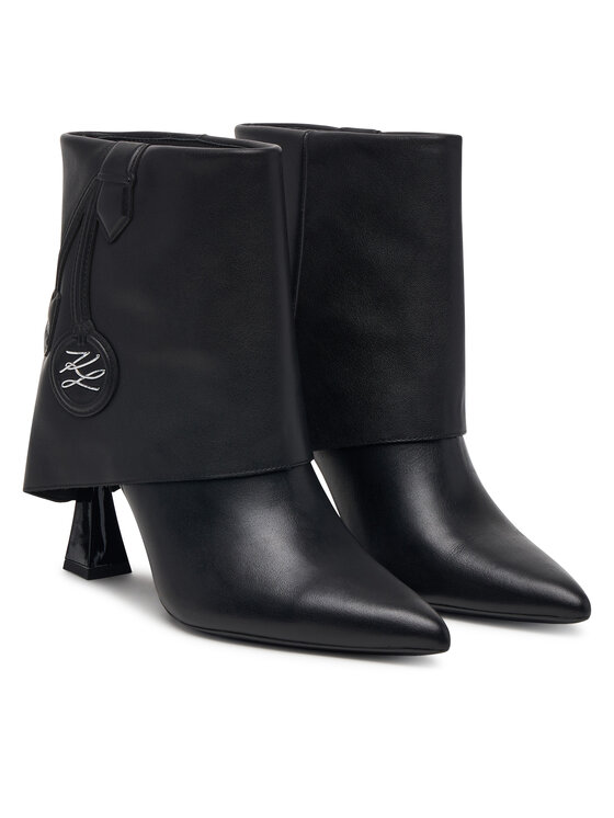 KARL LAGERFELD KARL LAGERFELD Īsie zābaki Debutante KL32045A Melns