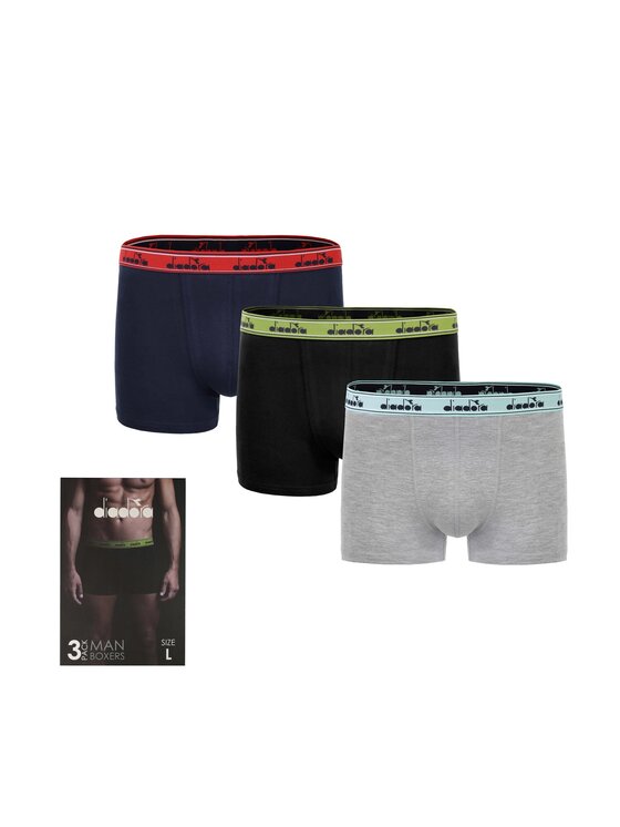 Diadora Diadora Bokserki BOXER 3PACK Czarny
