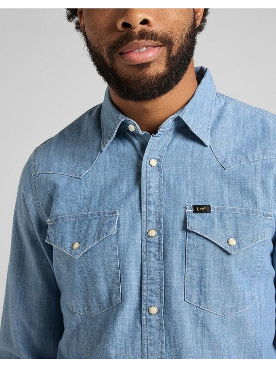 Lee Lee Camicia REGULAR WESTERN Blu Regular Fit