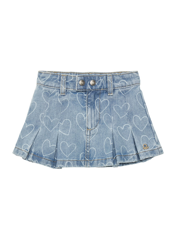 United Colors Of Benetton United Colors Of Benetton Jeans suknja 49DAG0012 Plava Regular Fit