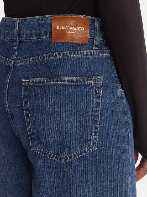 Rinascimento Rinascimento Jeansy CFC0125151003 Niebieski Wide Leg