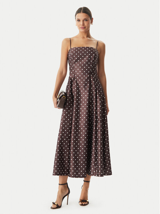 Rinascimento Rinascimento Coctailkleid CFC0129296003 Dunkelbraun Regular Fit