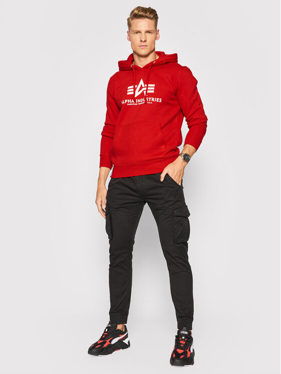 Alpha Industries Alpha Industries Majica dugih rukava Basic 178312 Crvena Regular Fit