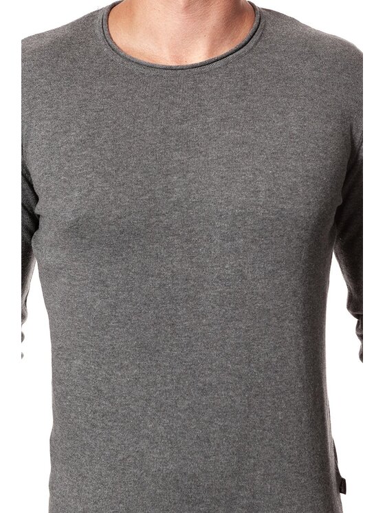 Wrangler Wrangler Felpa ROLL EDGE CREW Grigio Regular Fit