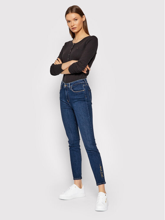 Tommy Hilfiger Jeans Como WW0WW32288 Blu Skinny Fit • Modivo.it