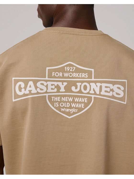 Wrangler Wrangler T-Shirt Casey Jones Graphic Tee Brązowy Relaxed Fit