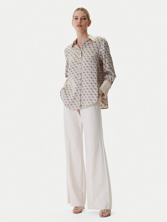 Guess Guess Hemd W4YH47 WF1T2 Beige Regular Fit