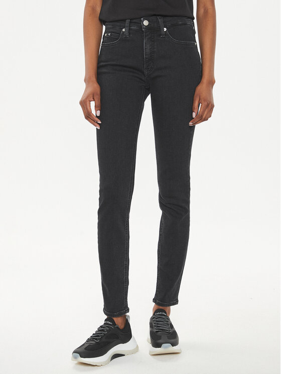 Calvin Klein Jeans Džínsy J20J223632 Čierna Skinny Fit