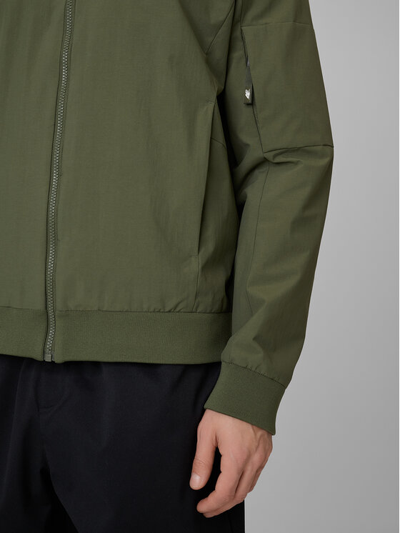 4F 4F Kurtka przejściowa MIDSHOP TEXTILE Khaki Regular Fit