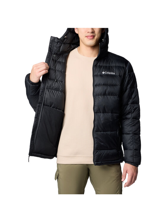 Columbia Columbia Pārejas jaka Columbia Buck Butte II Insulated Hooded Jacket Melns Regular Fit