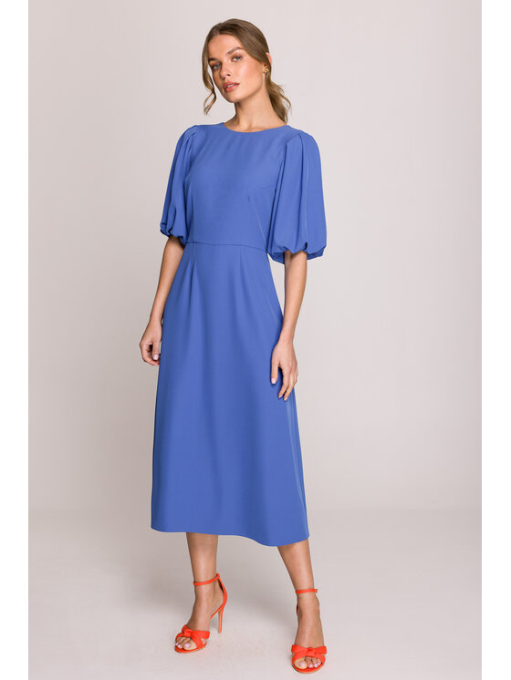 Stylove Stylove Sukienka wieczorowa S399 Niebieski Premium Fit