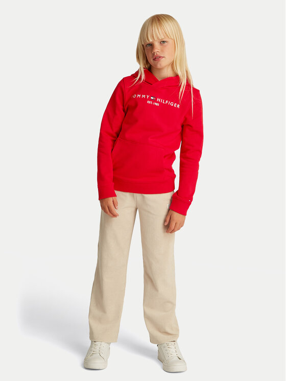 Tommy Hilfiger Tommy Hilfiger Felpa Essential KS0KS00205 D Rosso Regular Fit