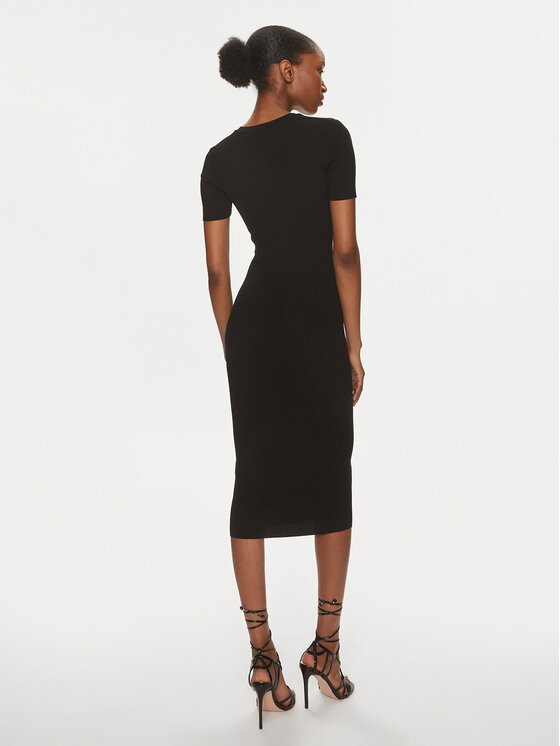 Elisabetta Franchi Elisabetta Franchi Igapäevane kleit AM-62S-41E2-V380 Must Slim Fit