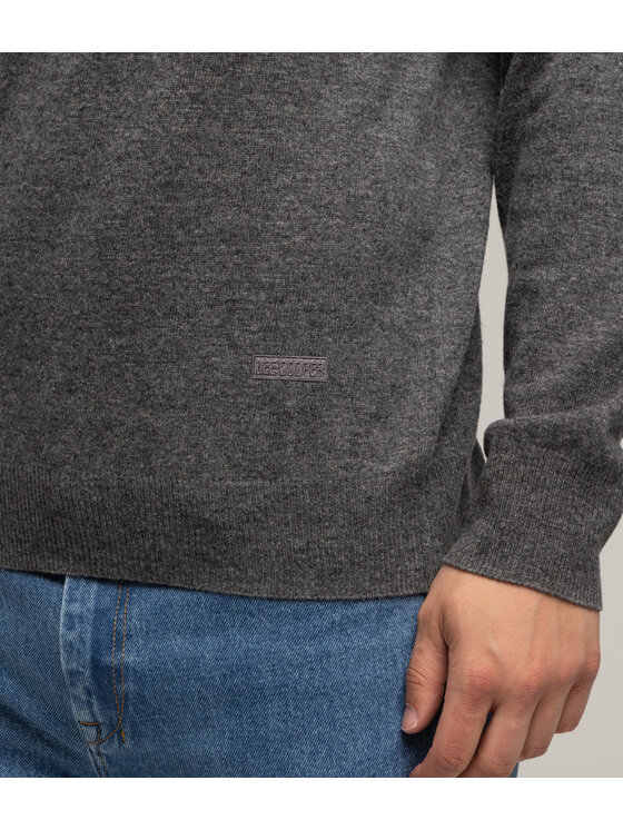 Lee Cooper Lee Cooper Sweter LONI MERA Szary Regular Fit