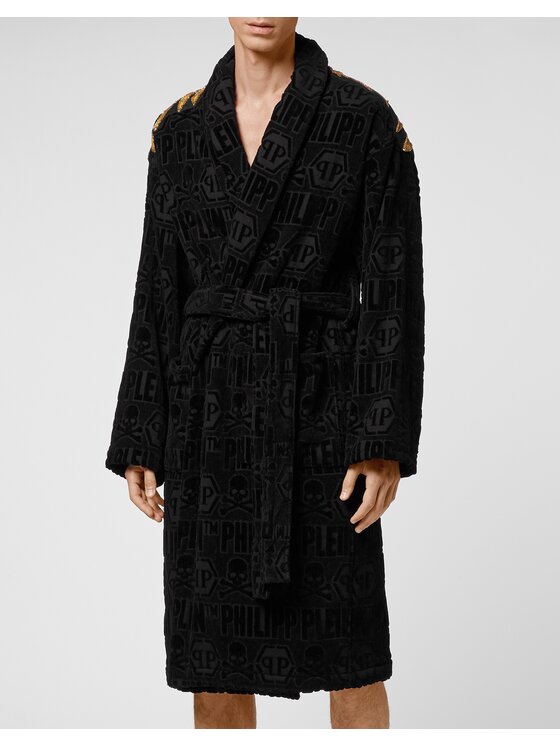 PHILIPP PLEIN PHILIPP PLEIN Szlafrok 1123 Czarny