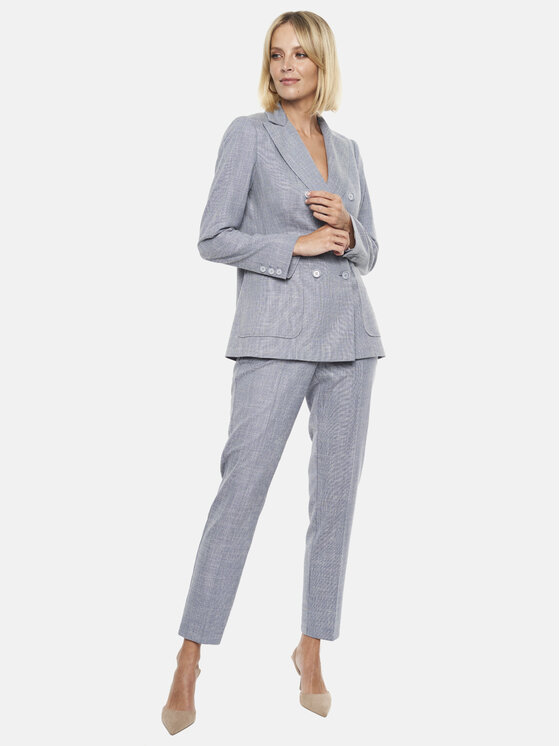 Potis & Verso Potis & Verso Marynarka Dorian Szary Regular Fit