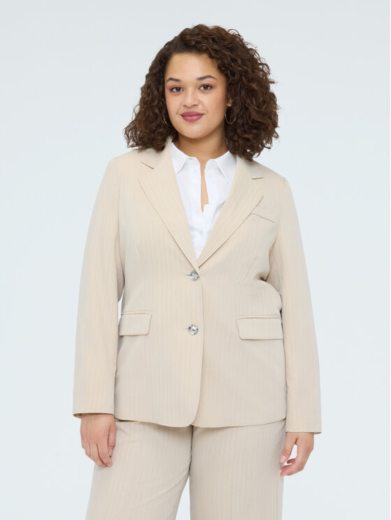 Fiorella Rubino Fiorella Rubino Giacca da abito Q008T200274N0R2 Crema Slim Fit
