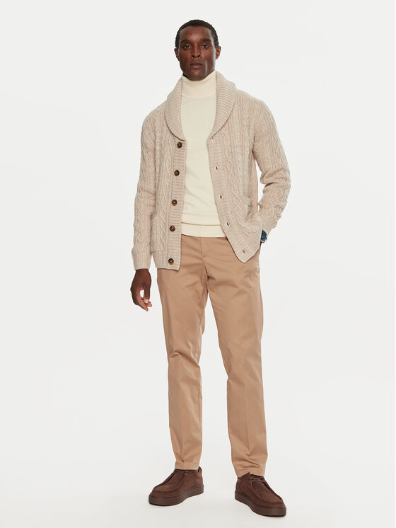 INDICODE INDICODE Cardigan Interly 35-823 Écru Regular Fit