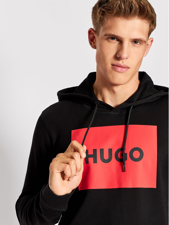 HUGO Hugo Bluza Duratschi223 50473168 Czarny Regular Fit