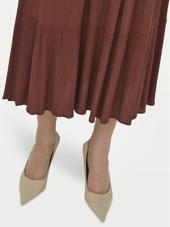 ONLY ONLY Maxi szoknya Mikka 15324808 Barna Regular Fit