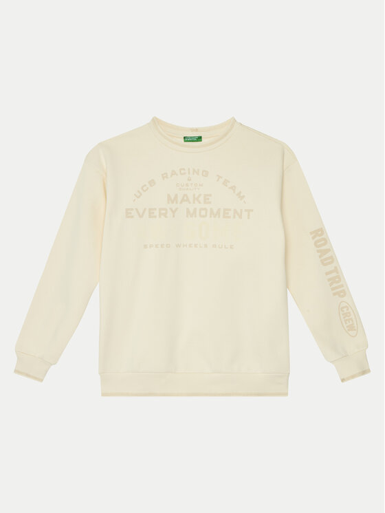 United Colors Of Benetton Sweatshirt - Kinderkleidung, Größe 140 Beige 3J73C10L7