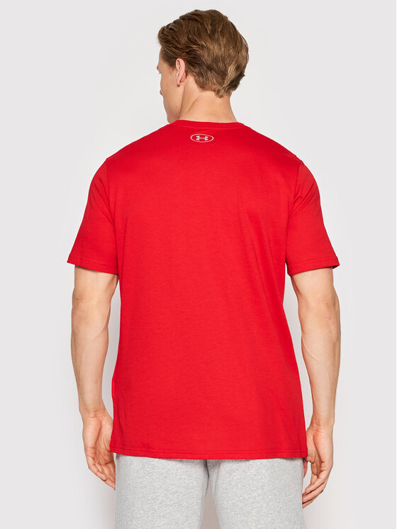 Under Armour Under Armour Marškinėliai Ua Boxed Sportstyle 1329581 Raudona Loose Fit