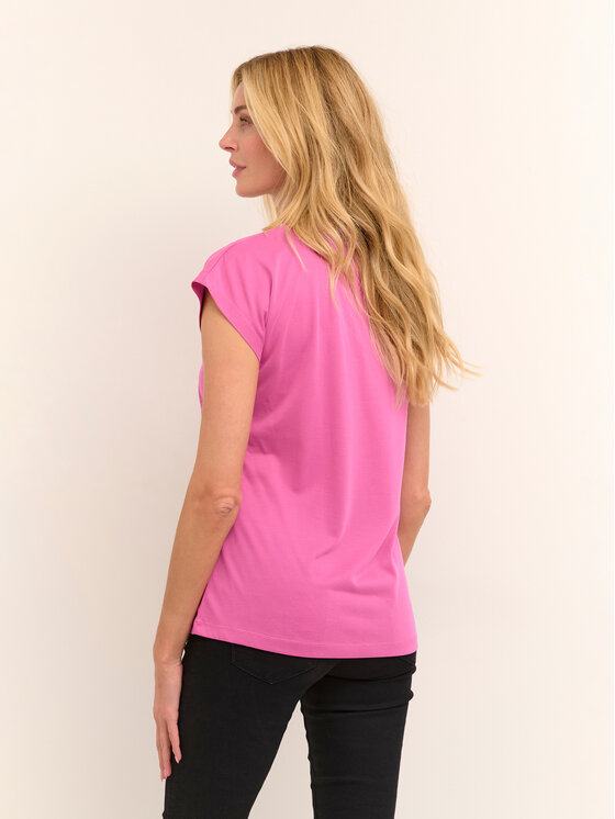 Kaffe Kaffe T-shirt Kalise 10504040 Ružičasta Regular Fit