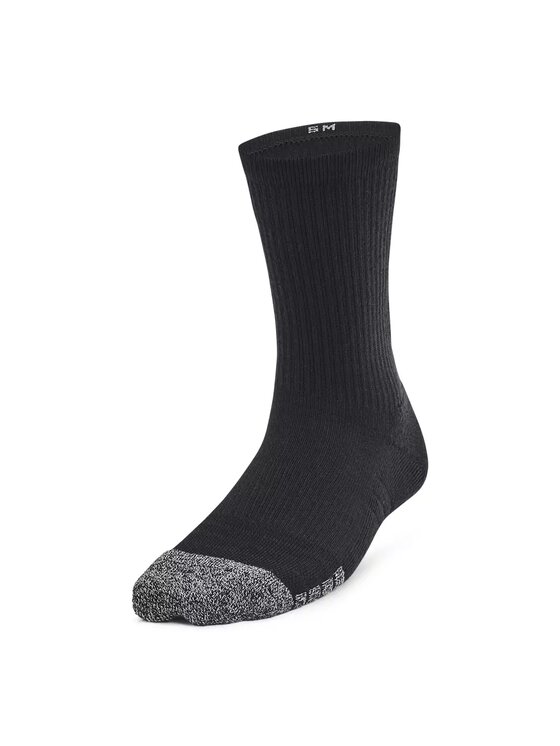 Under Armour Under Armour Skarpety Wysokie Dziecięce Heatgear 3pk Crew Yth Czarny