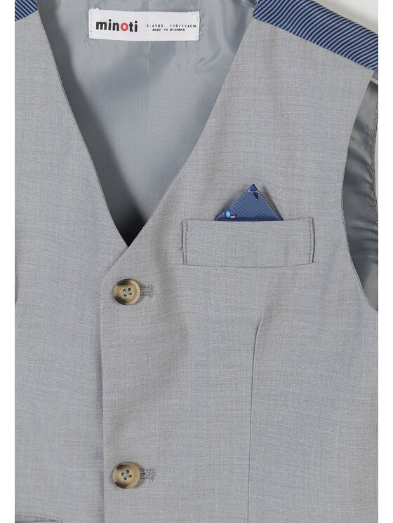 minoti minoti Komplet dziecięcy 33FORMAL201 Szary Regular Fit