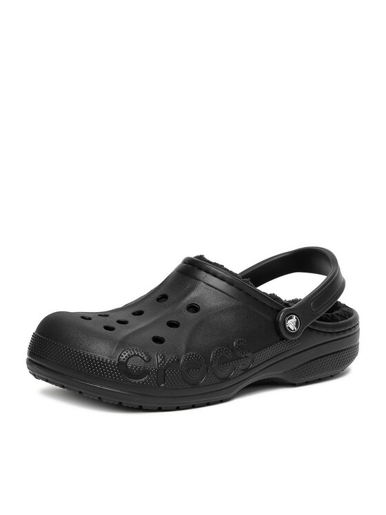 Crocs Crocs Iešļūcenes C-BAYA LINED CLOG 205969-060 Melns