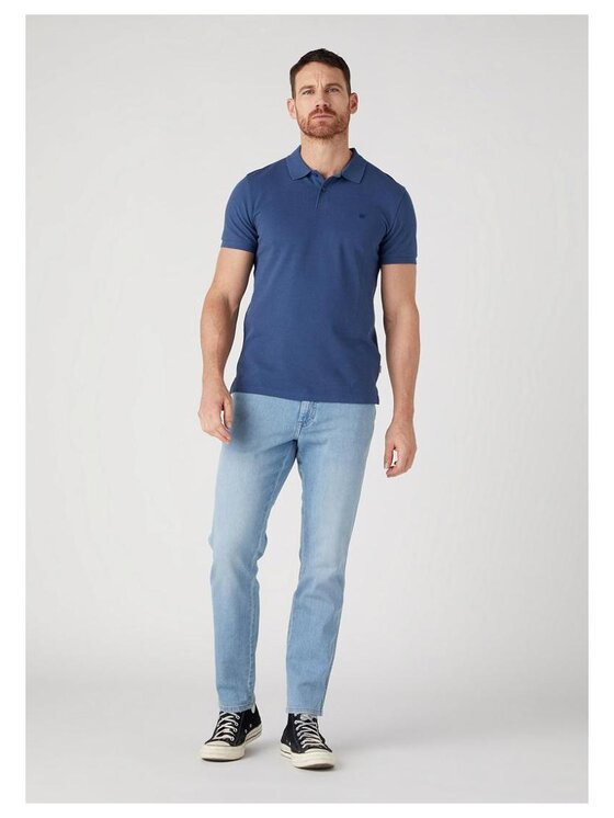 Wrangler Wrangler Polo W7X7K4XTG Granatowy Regular Fit