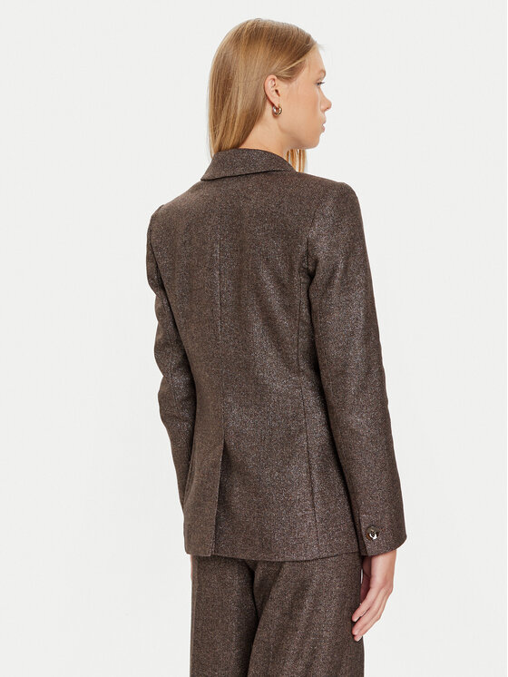 Marella Marella Marynarka Seme 2423046012 Brązowy Regular Fit