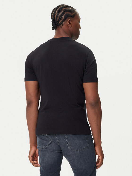 HUGO HUGO T-Shirt Deterni 50544496 Czarny Regular Fit