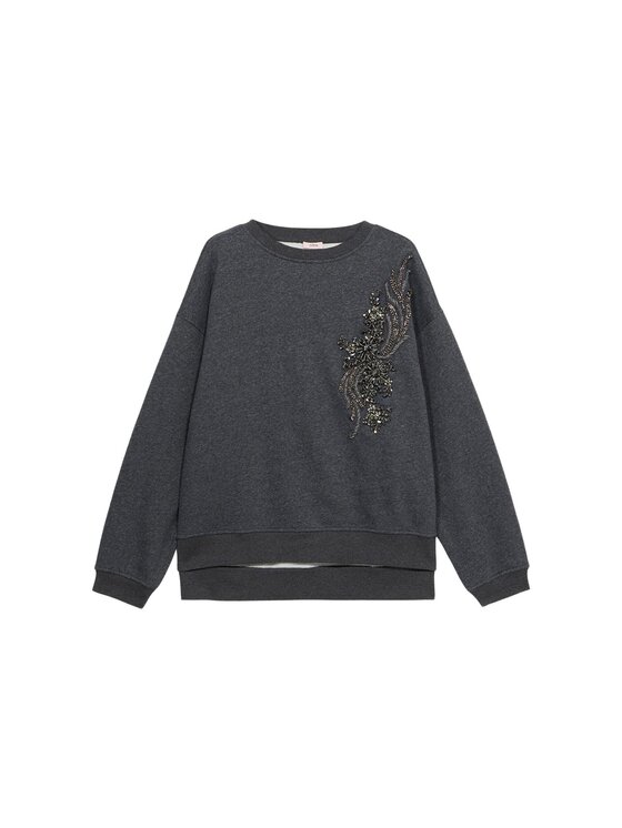 Oltre Oltre Felpa G867E000316N013 Grigio Over Fit