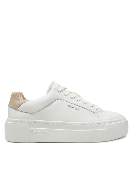 Calvin Klein Superge Ff Cupsole Lace Up W/Ml Lth HW0HW02202 Bela