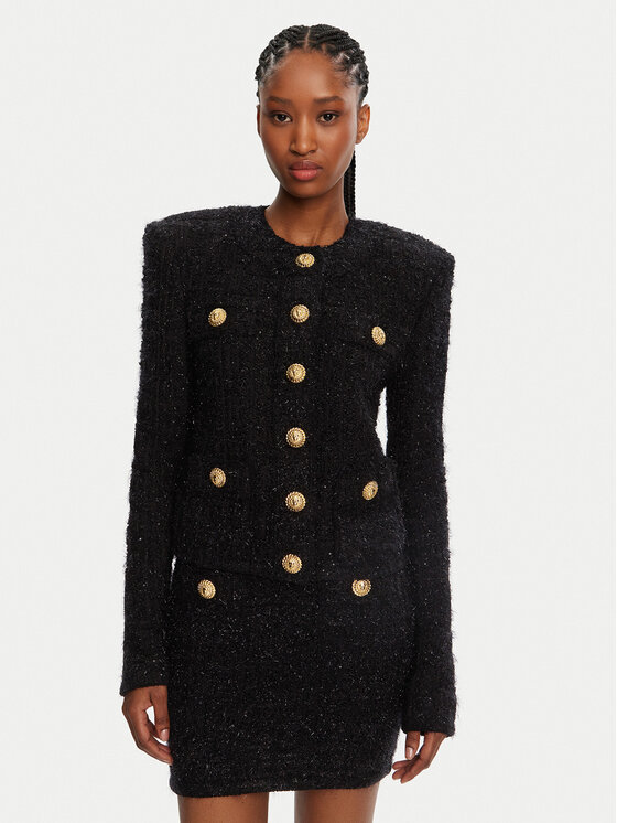 Balmain Balmain Ζακέτα DF1SK249KG43 Μαύρο Regular Fit