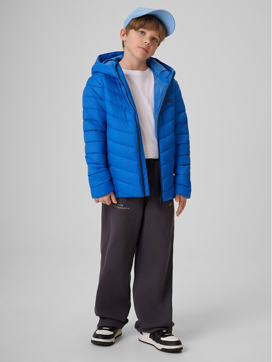 4F 4F Kurtka puchowa OUTERWEAR Niebieski Regular Fit