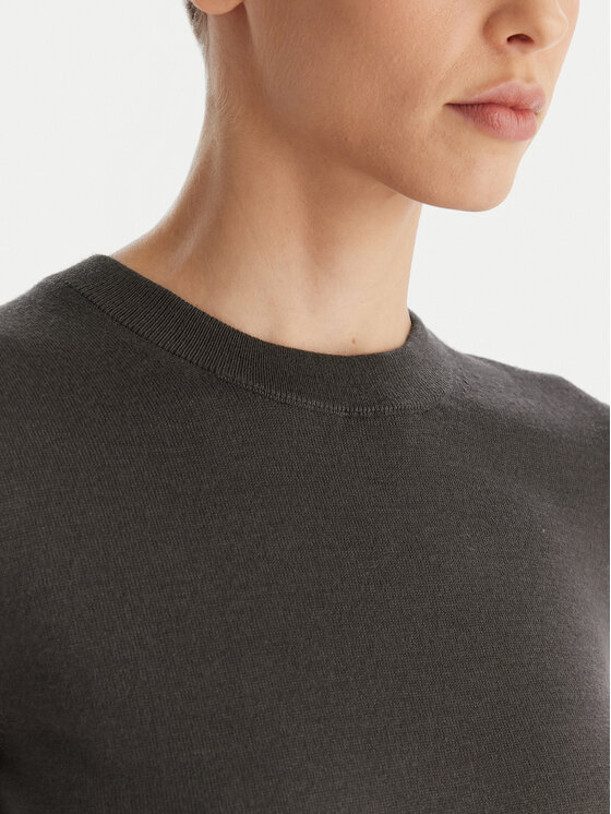 Calvin Klein Calvin Klein Sweter LV044D370G Szary Regular Fit