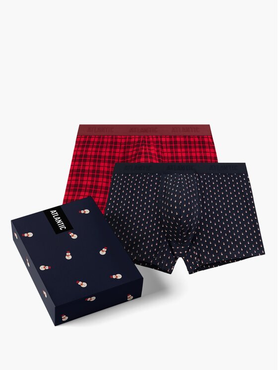 Atlantic Atlantic Bokserki Giftbox Czerwony