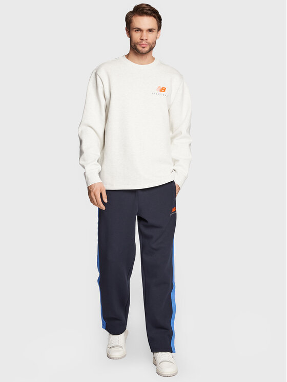 New Balance New Balance Суитшърт Hoops MT23586 Сив Relaxed Fit