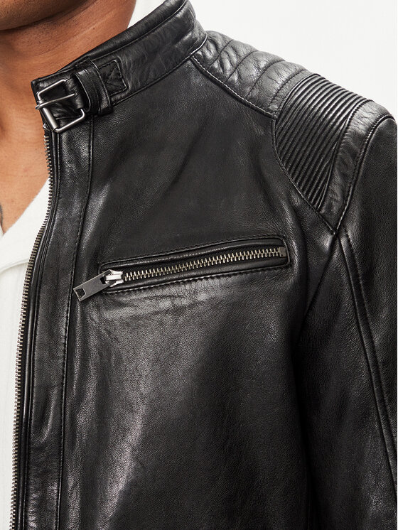 Serge Pariente Serge Pariente Giacca di pelle Maciej Nero Regular Fit