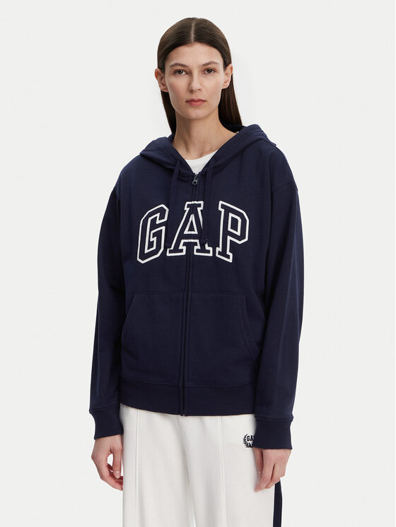 Gap Mikina 727433-03 Tmavomodrá Relaxed Fit