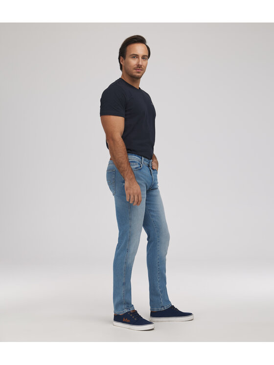 Lee Cooper Lee Cooper Jeansy JEANS M LC7504 3146 BRUSHED USED Niebieski Tapered Fit
