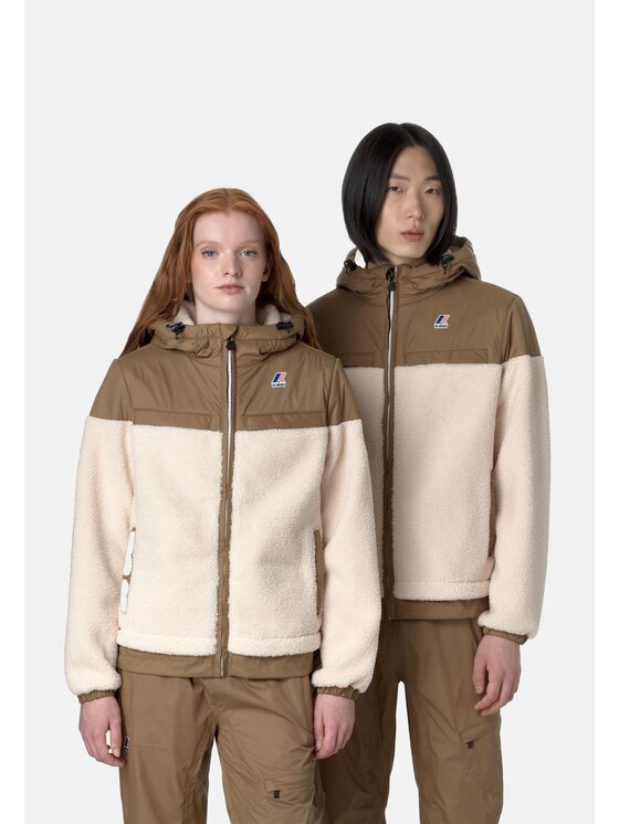 K-Way K-Way Giacca outdoor K-WAY LE VRAI 3.0 JILDAZ ORSETTO - K71341W Écru Fitting Fit