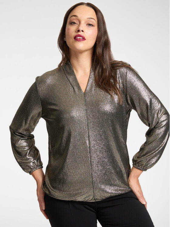 Elena Mirò Elena Mirò T-shirt G319Z000496N008 Oro Regular Fit