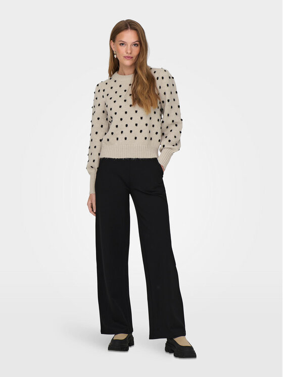 JDY JDY Пуловер 15304813 Екрю Regular Fit