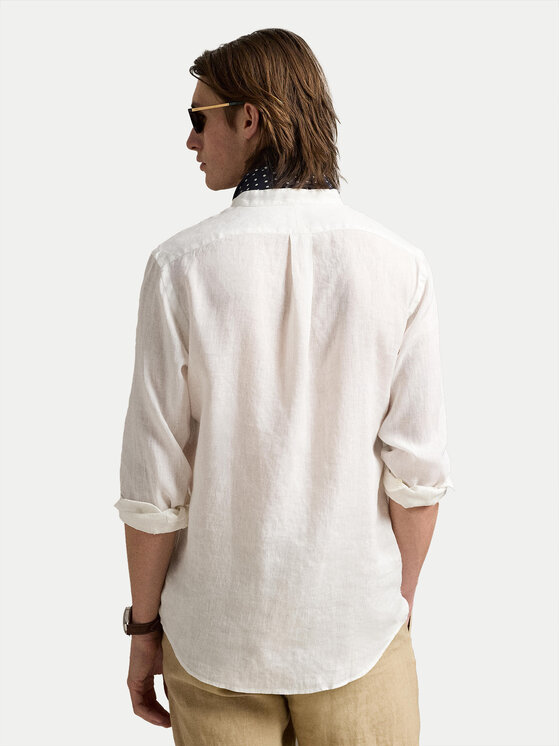 Polo Ralph Lauren Polo Ralph Lauren Cămașă 710968925006 Alb Slim Fit
